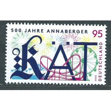 Alemania Federal Correo 2020 Yvert 3327 ** Mnh 500 Años Annaberger Kat