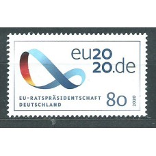 Alemania Federal Correo 2020 Yvert 3329 ** Mnh Presidencia del Consejo de la UE