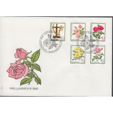 Suiza Sobre Primer Dia FDC Yvert 1166/69 Flores 1982