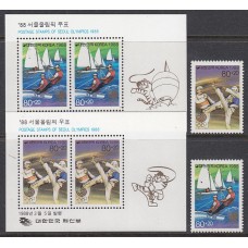 Corea del Sur - Correo 1988 Yvert 1397/8+H.412/3 ** Mnh  Olimpiadas