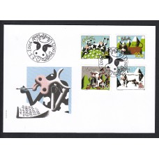 Suiza Sobre Primer Dia FDC Yvert 1896/99 Dibujos Animales 2006