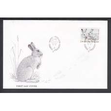 Finlandia Sobre Primer Dia FDC Yvert 1344 Animales Conejos Helsinki 1996