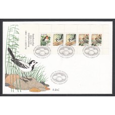 Finlandia Sobre Primer Dia FDC Yvert 1135/7 Fauna Aves Pajaros Helsinki 1992