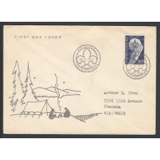 Finlandia Sobre Primer Dia FDC Yvert 453 Boy Scouts Helisinki 1967