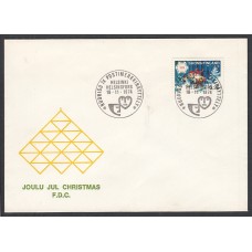 Finlandia Sobre Primer Dia FDC Yvert 722 Navidad Helsinki 1974