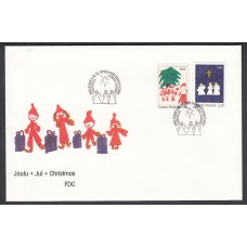 Finlandia Sobre Primer Dia FDC Yvert 1198/99 Navidad 1993