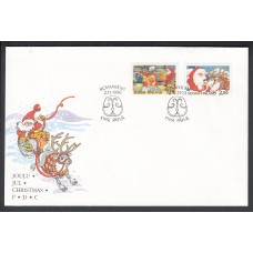 Finlandia Sobre Primer Dia FDC Yvert 1090/91 Navidad 1990