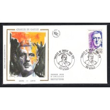 Francia Sobres Primer Dia FDC Yvert 2634 Charles de Gaulle Lille 1990