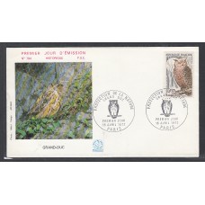 Francia Sobres Primer Dia FDC Yvert 1694 Proteccion de la Natura Paris 1972