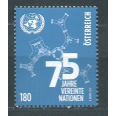 Austria Correo 2020 Yvert 3418 ** Mnh Organización Naciones Unidas