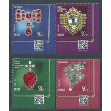 Rusia - Correo 2020 Yvert 8130/33 ** Mnh Joyas de Rusia