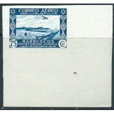 Marruecos Sueltos 1938 Edifil 191s ** Mnh Gran Borde de hoja sin dentar