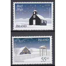 Islandia - Correo 2001 Yvert 926/7 ** Mnh Navidad