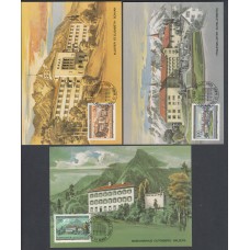 Liechtenstein Tarjetas Maximas Yvert 809/11 mk 53 - paisajes 1985