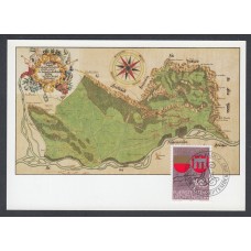 Liechtenstein Tarjetas Maximas Yvert 869 mk 77 - mapas 1987