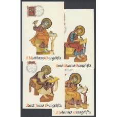 Liechtenstein Tarjetas Maximas Yvert 871/74 mk 78 - religion 1987