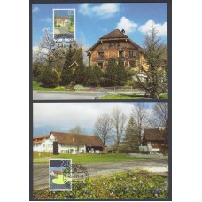 Liechtenstein Tarjetas Maximas Yvert 1328/219 mk 246 - arquitectura