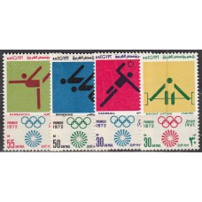 Egipto - Aereo Yvert 136/9 ** Mnh Juegos Olimpicos de Munich - Deportes