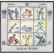 Egipto - Hojas Yvert 46 ** Mnh Juegos Olimpicos de Verano Seul