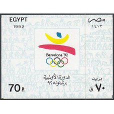 Egipto - Hojas Yvert 56 ** Mnh Juegos Olimpicos de Verano Barcelona -Deportes