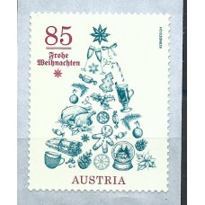 Austria Correo 2020 Yvert 3424 ** Mnh Arbol de Navidad de rollo