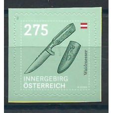 Austria Correo 2020 Yvert 3374 ** Mnh Definitivos Cuchillo Innergeirg adhesivo de carnet