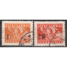 Yugoslavia Correo 1946 Yvert 440/41 usado