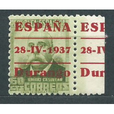 Locales Patrióticos Durango 1937 Edifil 12hcc ** Mnh