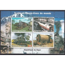 Niger - Correo 1998 Yvert 1223/26 ** Mnh Trenes