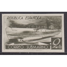 España Variedades 1938 Edifil 776cccs (*) Mng Submarino