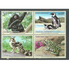 Naciones Unidas Viena Correo 2002 Yvert 370/73 ** Mnh Fauna - Protección de la Naturaleza