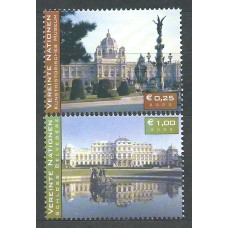 Naciones Unidas Viena Correo 2003 Yvert 399/400 ** Mnh