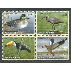 Naciones Unidas Viena Correo 2003 Yvert 401/4 ** Mnh Fauna - Protección de la Naturaleza