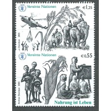 Naciones Unidas Viena Correo 2005 Yvert 464/65 ** Mnh