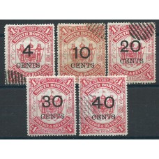 Borneo Correo Yvert 67/71 */usado Mh/used