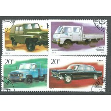 China Correo 1996 Yvert 3404/7 usado Coches Chinos