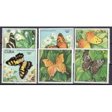 Cuba - Correo 1982 Yvert 2330/35 ** Mnh Mariposas