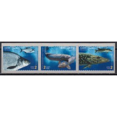 Finlandia - Correo 2003 Yvert 1598/1600 ** Mnh Fauna - Peces