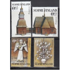 Finlandia Correo 2005 Yvert 1726/29 ** Mnh Edificio Religioso Antiguo