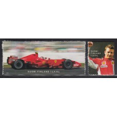 Finlandia - Correo 2008 Yvert 1900/1 ** Mnh Deportes - Campeon del Mundo de Formula I Kimi Räikkonen