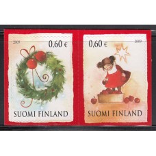 Finlandia - Correo 2009 Yvert 1962/63 ** Mnh Navidad