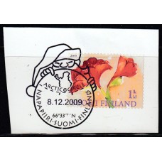 Finlandia - Correo 2009 Yvert 1964 usado flores Navidad