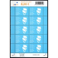 Finlandia - Correo 2008 Yvert 1907 Mini Pliego de 10 sellos ** Mnh Martti Ahtisaari