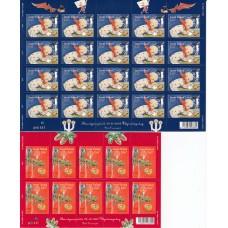 Finlandia - Correo 2004 Yvert 1691/92  en 2 Mini pliegos ** Mnh Navidad