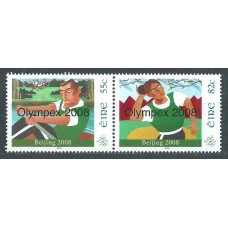 Irlanda Correo 2008 Yvert 1840/41 ** Mnh Exposición Filatelica Olimpica de Pekin