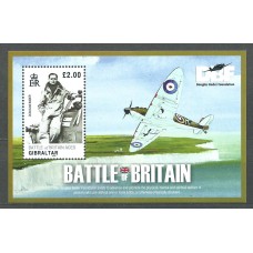 Gibraltar Hojas Yvert 92 ** Mnh 70 Aniversario de la Batalla de Inglaterra