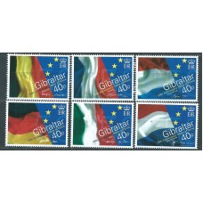 Gibraltar Correo 2007 Yvert 1198/203 SH ** Mnh 50 Aniversario del Tratado de Roma