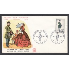 Francia Sobres Primer Dia FDC Yvert 1516 b - Federación Filatélica Paris 1967