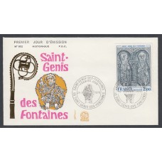 Francia Sobres Primer Dia FDC Yvert 1867 - Saint Genis Religión - 1976