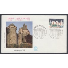 Francia Sobres Primer Dia FDC Yvert 1949 - Castillo de Vitre - 1977